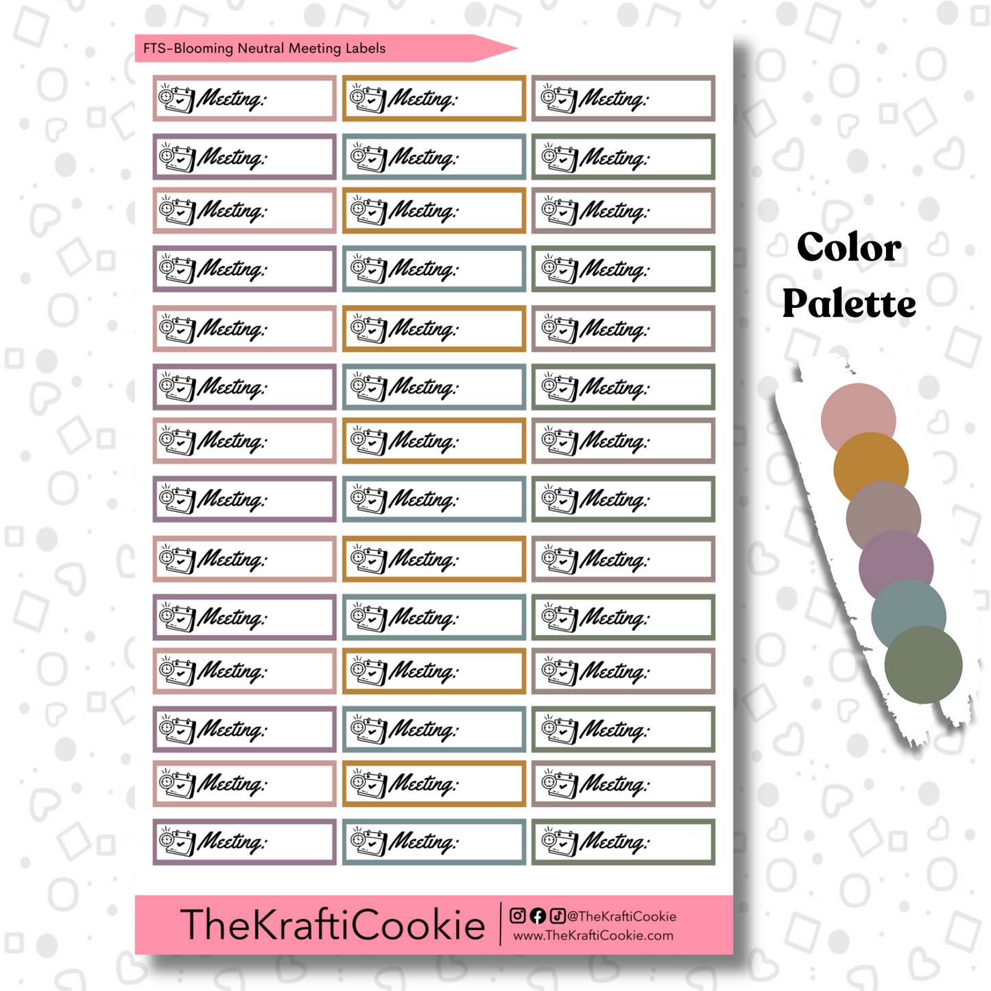 Blooming Neutral Functional Meeting Labels