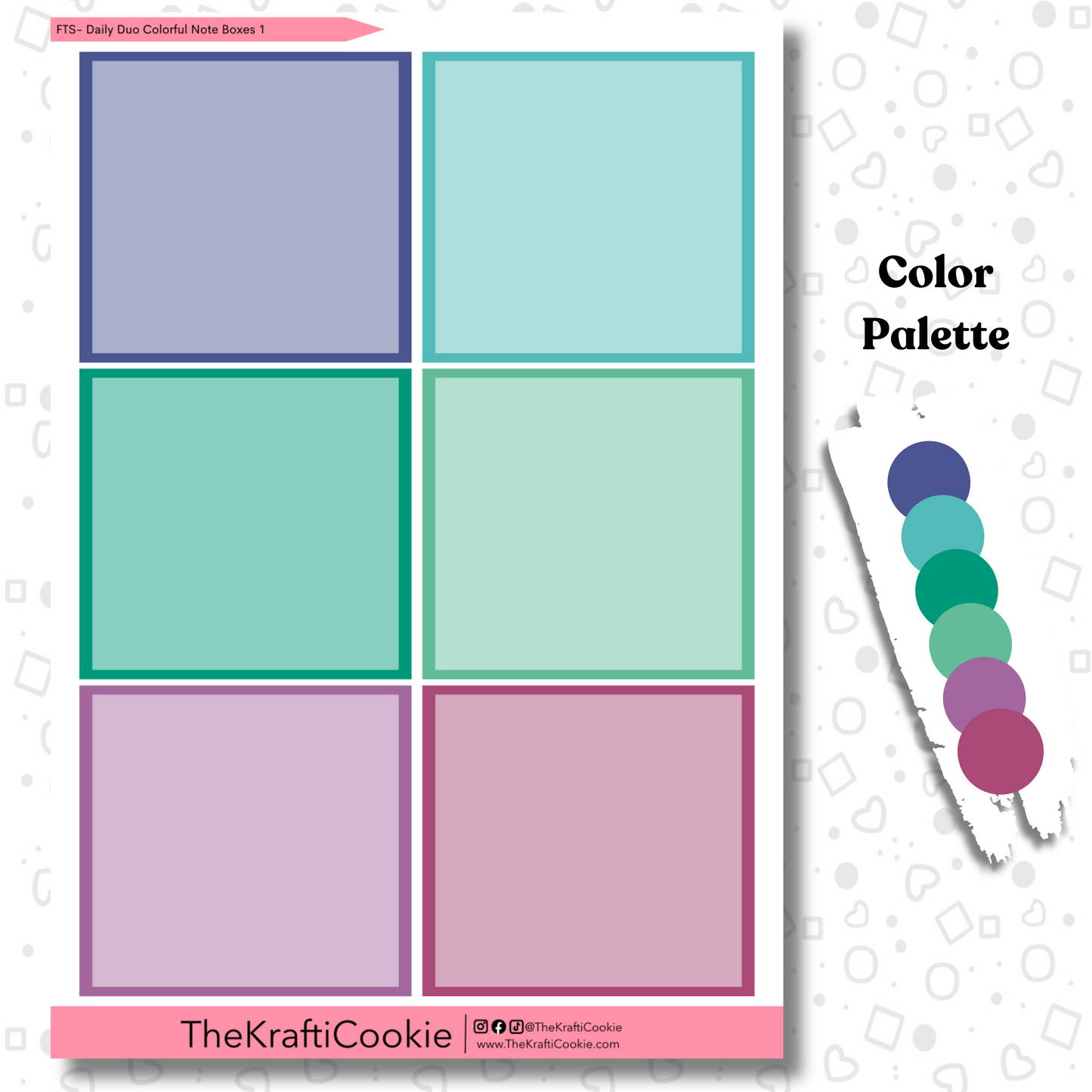 EC 7x9 Daily Duo Colorful Note Boxes 1