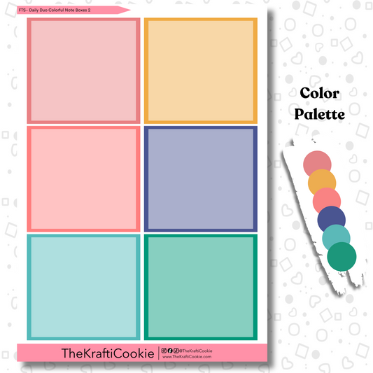 EC 7x9 Daily Duo Colorful Note Boxes 2