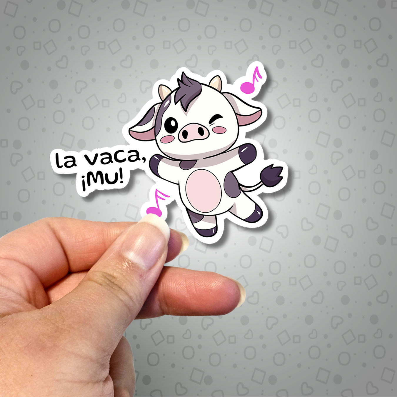 Kawaii Cow La vaca, !Mu! Sticker