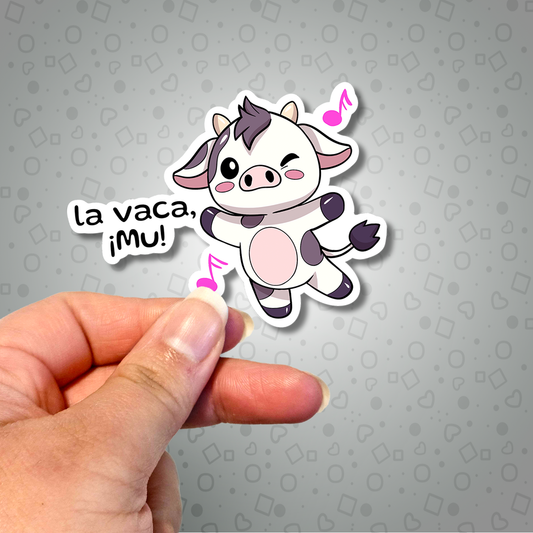 Kawaii Cow La vaca, !Mu! Sticker