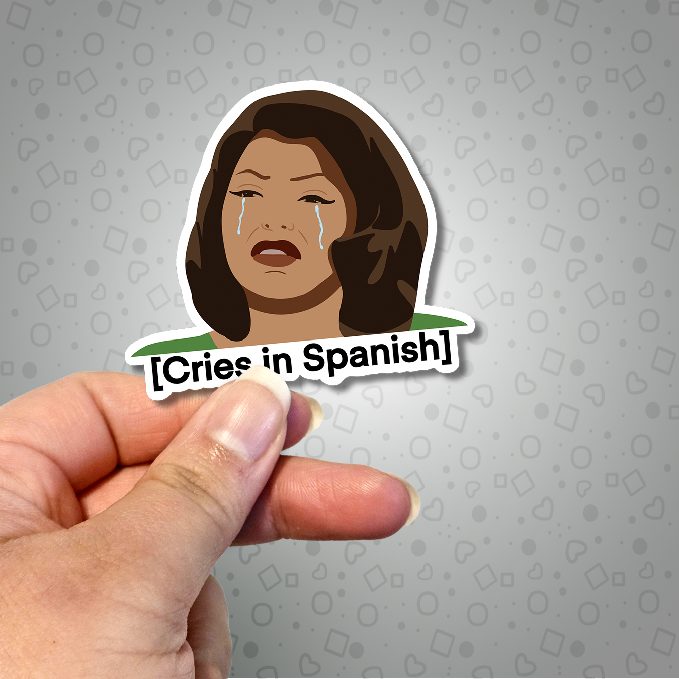 Funny Cries in Spanish Meme Sticker