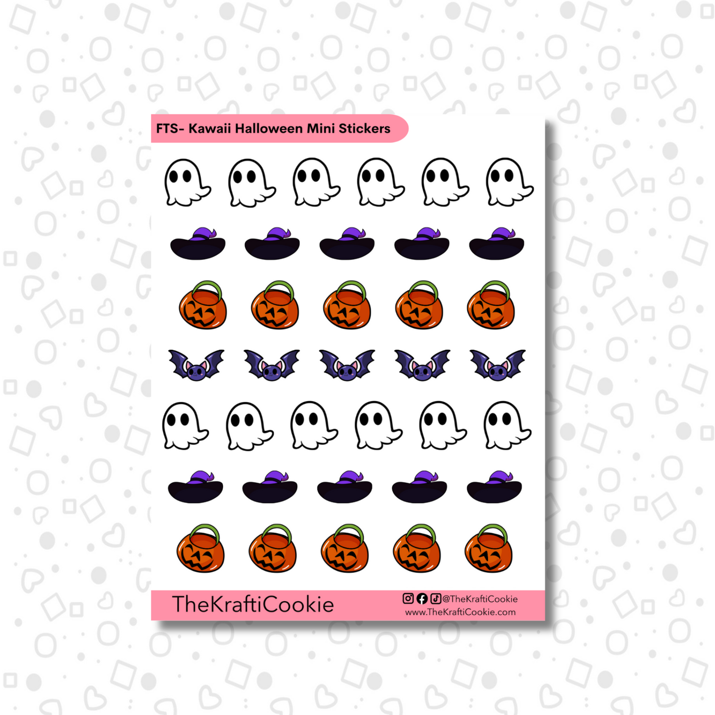 Kawaii Halloween Decorative Sticker Icon Sticker Sheet