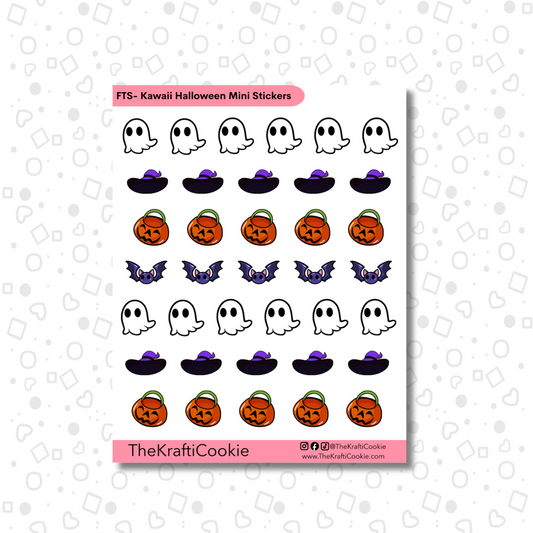 Kawaii Halloween Decorative Sticker Icon Sticker Sheet