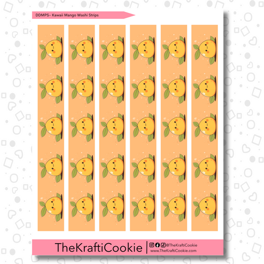 Kawaii Mango Daily Duo 7x9 Washi Strips