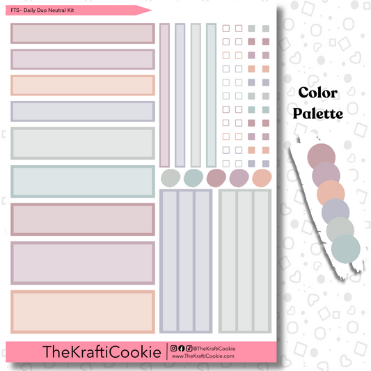 EC 7x9 Daily Duo Neutral Planner Kit